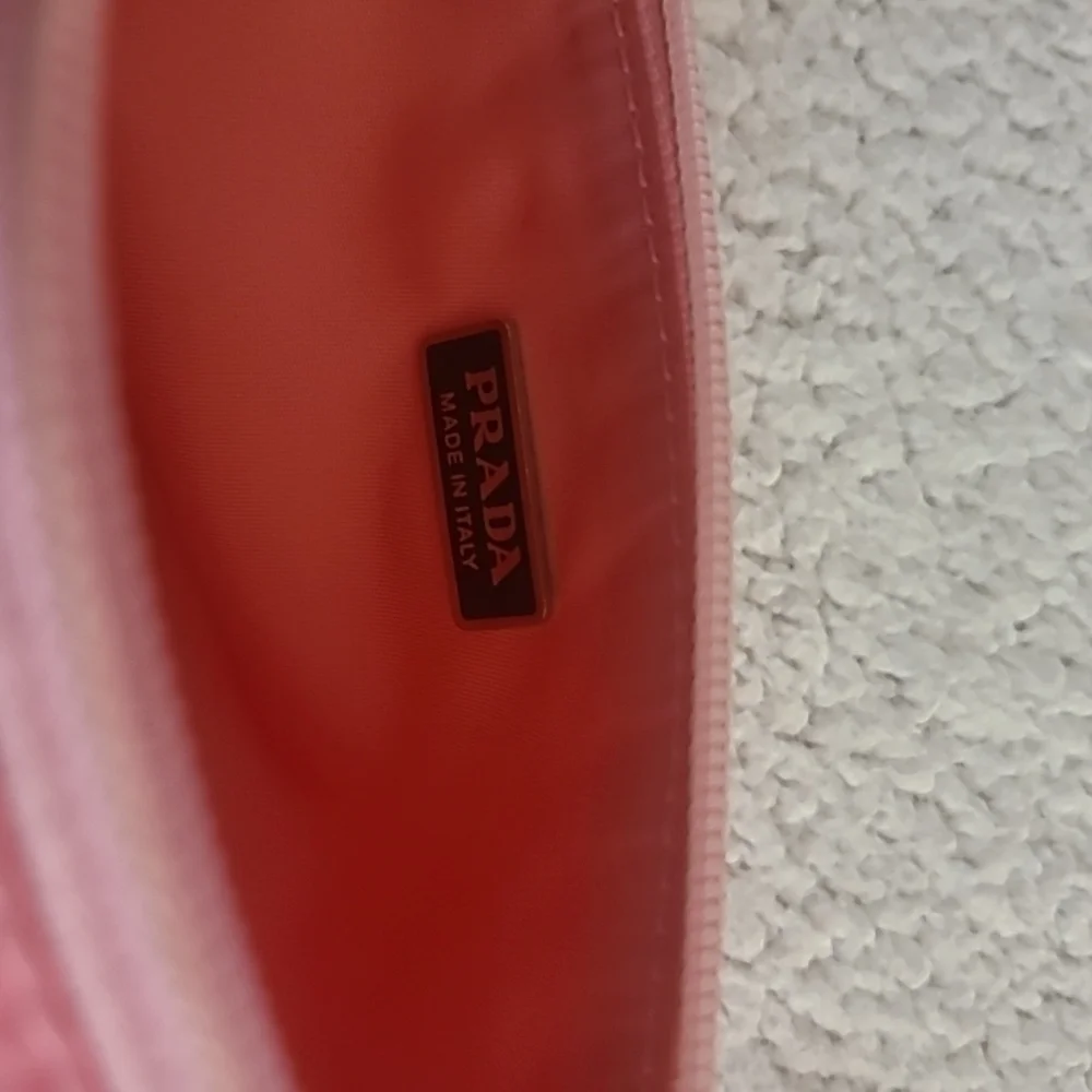 Prada Pink Tessuto Nylon Mini Shoulder Bag Y2K Vintage Authentic - Picture 6 of 12